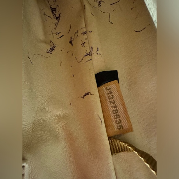 Dooney & Bourke Cream and olive green Messenger Bag with Flap-Over Design - Picture 8 of 11